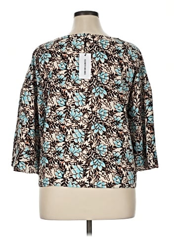 Elizabeth and James 3/4 Sleeve Blouse (view 2)