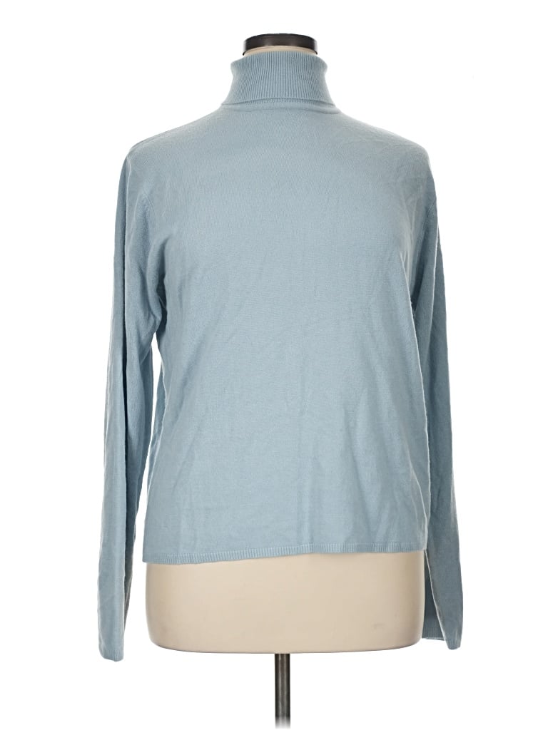 Pre-owned Sag Harbor Turtleneck Sweater In Blue