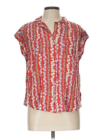 52 Conversations by Anthropologie Short Sleeve Blouse (view 1)
