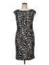 Catherine Malandrino Animal Print Gray Cocktail Dress Size 14 - photo 1