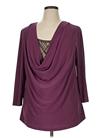 Bob Mackie 3/4 Sleeve Top (view 1)