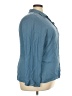 Lane Bryant 100% Silk Blue Long Sleeve Silk Top Size 22 - 24 Plus - photo 4