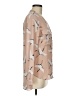 Zara Basic Print Tan Long Sleeve Blouse Size M - photo 4