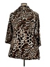 New Directions Animal Print Brown Poncho Size 2X - photo 2