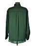 Zara Solid Green Long Sleeve Button-Down Shirt Size M - photo 2