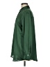 Zara Solid Green Long Sleeve Button-Down Shirt Size M - photo 5