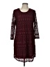 Vanity Burgundy Casual Dress Size L - photo 1