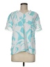 Ann Taylor 100% Polyester Teal Short Sleeve Blouse Size M - photo 1