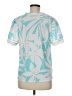 Ann Taylor 100% Polyester Teal Short Sleeve Blouse Size M - photo 2