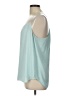Ann Taylor LOFT 100% Polyester Teal Tank Top Size L - photo 5