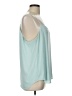 Ann Taylor LOFT 100% Polyester Teal Tank Top Size L - photo 4