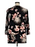 MULTIPLES Floral Black 3/4 Sleeve Blouse Size XL - photo 2