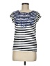 Meadow Rue 100% Cotton Blue Short Sleeve Top Size M - photo 1