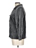 Sag Harbor Metallic Silver Long Sleeve Blouse Size 12 - photo 5