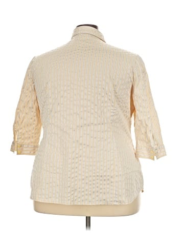 Worthington 3/4 Sleeve Button-Down Shirt (view 2)