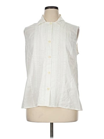 Liz Claiborne Sleeveless Button-Down Shirt (view 1)