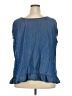 AGB Blue Sleeveless Blouse Size 2X - photo 2