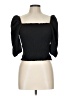 H&M Black 3/4 Sleeve Top Size L - photo 1