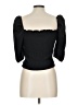 H&M Black 3/4 Sleeve Top Size L - photo 2