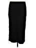 PoshDivah Solid Black Casual Skirt Size M - photo 1