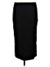 PoshDivah Solid Black Casual Skirt Size M - photo 2