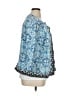 Chico's 100% Linen Paisley Blue Blazer Size XL (3) - photo 4