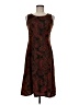 Studio I Paisley Brown Cocktail Dress Size 6 Petite - photo 1