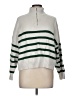 MNG Stripes White Pullover Sweater Size M - photo 1