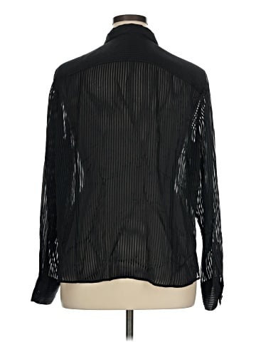 Lauren by Ralph Lauren Long Sleeve Silk Top (view 2)