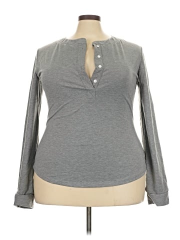 Flamingo Long Sleeve Henley (view 1)