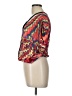 Gibson Latimer 100% Polyester Color Block Red Short Sleeve Blouse Size L - photo 5