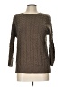 Lands' End Canvas Chevron-herringbone Brown Pullover Sweater Size L - photo 1