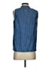 J. McLaughlin Blue Sleeveless Blouse Size S - photo 2