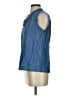 J. McLaughlin Blue Sleeveless Blouse Size S - photo 5