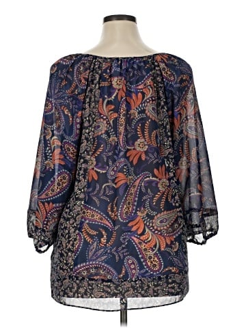 Chaps 3/4 Sleeve Blouse (view 2)