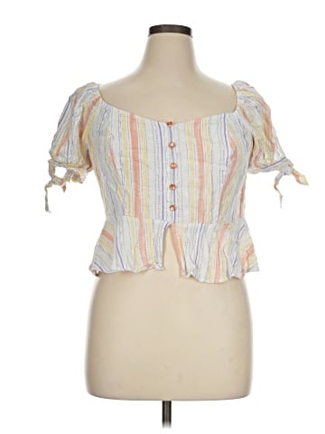 Forever 21 Plus Short Sleeve Blouse (view 1)