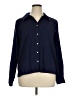 ModCloth Polka Dots Blue Long Sleeve Button-Down Shirt Size XL - photo 1