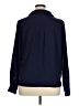ModCloth Polka Dots Blue Long Sleeve Button-Down Shirt Size XL - photo 2