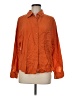 MNG 100% Lyocell Orange Long Sleeve Blouse Size 6 - photo 1