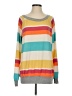 Fantastic Fawn Stripes Yellow Pullover Sweater Size S - photo 1