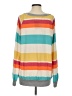 Fantastic Fawn Stripes Yellow Pullover Sweater Size S - photo 2