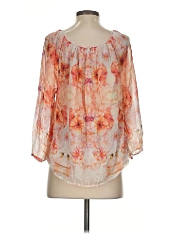 Graham & Spencer 3/4 Sleeve Silk Top (view 2)