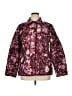 Talbots 100% Polyester Print Burgundy Jacket Size XL - photo 1