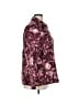 Talbots 100% Polyester Print Burgundy Jacket Size XL - photo 4