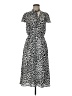 Express 100% Polyester Animal Print Gray Casual Dress Size M - photo 1