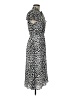 Express 100% Polyester Animal Print Gray Casual Dress Size M - photo 4