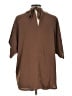 Unbranded 100% Polyester Brown 3/4 Sleeve Blouse Size L - photo 2
