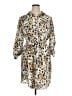 The Limited 100% Polyester Animal Print Tan Casual Dress Size 16 - photo 1