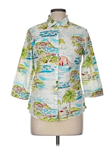 Marisa Christina 3/4 Sleeve Button-Down Shirt (view 1)