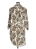 The Limited 100% Polyester Animal Print Tan Casual Dress Size 16 - photo 2